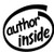 Author Inside Vinyl Decal High glossy, premium 3 mill vinyl, with a life span of 5 - 7 years!