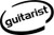 Guitarist Oval Vinyl Decal High glossy, premium 3 mill vinyl, with a life span of 5 - 7 years!