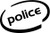 Police Oval Vinyl Decal High glossy, premium 3 mill vinyl, with a life span of 5 - 7 years!