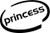 Princess Oval Vinyl Decal High glossy, premium 3 mill vinyl, with a life span of 5 - 7 years!