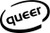 Queer Oval Vinyl Decal High glossy, premium 3 mill vinyl, with a life span of 5 - 7 years!