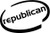 Republican Oval Vinyl Decal High glossy, premium 3 mill vinyl, with a life span of 5 - 7 years!