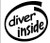 Diver Inside Vinyl Decal High glossy, premium 3 mill vinyl, with a life span of 5 - 7 years!