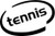 Tennis Oval Vinyl Decal High glossy, premium 3 mill vinyl, with a life span of 5 - 7 years!