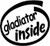 Gladiator Inside Vinyl Decal High glossy, premium 3 mill vinyl, with a life span of 5 - 7 years!