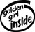 Golden Girl Inside Vinyl Decal High glossy, premium 3 mill vinyl, with a life span of 5 - 7 years!