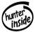 Hunter Inside Vinyl Decal High glossy, premium 3 mill vinyl, with a life span of 5 - 7 years!