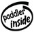 Paddler Inside Vinyl Decal High glossy, premium 3 mill vinyl, with a life span of 5 - 7 years!