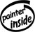 Painter Inside Vinyl Decal High glossy, premium 3 mill vinyl, with a life span of 5 - 7 years!