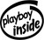 Playboy Inside Vinyl Decal High glossy, premium 3 mill vinyl, with a life span of 5 - 7 years!