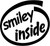 Smiley Inside Vinyl Decal High glossy, premium 3 mill vinyl, with a life span of 5 - 7 years!