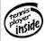 Tennis Player Inside Vinyl Decal High glossy, premium 3 mill vinyl, with a life span of 5 - 7 years!