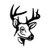 Buck   Head Shot  Vyl Decal ver 2 High glossy, premium 3 mill vinyl, with a life span of 5 - 7 years!