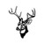 Buck   Head Shot  Vyl Decal ver 3 High glossy, premium 3 mill vinyl, with a life span of 5 - 7 years!