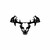 Buck  Skull Rack v2  Vinyl Decal High glossy, premium 3 mill vinyl, with a life span of 5 - 7 years!