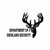 Department of Deerland Security  Vinyl Decal High glossy, premium 3 mill vinyl, with a life span of 5 - 7 years!