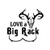 Love A Big Rack   Vinyl Decal High glossy, premium 3 mill vinyl, with a life span of 5 - 7 years!