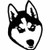 Animal-Husky  Vinyl Decal Sticker

Size option will determine the size from the longest side
Industry standard high performance calendared vinyl film
Cut from Oracle 651 2.5 mil
Outdoor durability is 7 years
Glossy surface finish