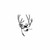 Deer Head ver5   Vinyl Decal High glossy, premium 3 mill vinyl, with a life span of 5 - 7 years!