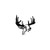 Deer Head verver10   Vinyl Decal High glossy, premium 3 mill vinyl, with a life span of 5 - 7 years!