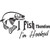 I fish Therefore I'm Hooked ver2  Vinyl Decal High glossy, premium 3 mill vinyl, with a life span of 5 - 7 years!