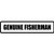 Genuine Fisherman  Vinyl Decal High glossy, premium 3 mill vinyl, with a life span of 5 - 7 years!