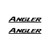 Angler New Style Boat Vinyl Decal Kit High glossy, premium 3 mill vinyl, with a life span of 5 - 7 years!