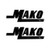 Mako  Style 2 Boat Vinyl Decal Kit High glossy, premium 3 mill vinyl, with a life span of 5 - 7 years!