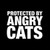 Protected By Angry Cats  Decal High glossy, premium 3 mill vinyl, with a life span of 5 - 7 years!