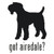 Got Airedale? Terrier Dog  Silhouette  Decal  v.2 High glossy, premium 3 mill vinyl, with a life span of 5 - 7 years!