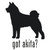 Got Akita? Dog  Silhouette  Decal  v.2 High glossy, premium 3 mill vinyl, with a life span of 5 - 7 years!