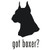 Got Boxer? Dog  Silhouette  Decal  v.1 High glossy, premium 3 mill vinyl, with a life span of 5 - 7 years!