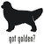 Got Golden? Retriever Dog  Silhouette  Decal  v.2 High glossy, premium 3 mill vinyl, with a life span of 5 - 7 years!