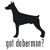 Got Doberman? Pinscher Dog    Decal High glossy, premium 3 mill vinyl, with a life span of 5 - 7 years!
