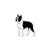 Boston Terrier Vinyl Decal High glossy, premium 3 mill vinyl, with a life span of 5 - 7 years!