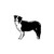 Border Collie Vinyl Decal High glossy, premium 3 mill vinyl, with a life span of 5 - 7 years!