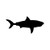 Shark Silhouette ver3   Vinyl Decal High glossy, premium 3 mill vinyl, with a life span of 5 - 7 years!