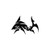 Tribal Shark ver3   Vinyl Decal High glossy, premium 3 mill vinyl, with a life span of 5 - 7 years!