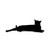 Cat Silhouette ver9     Vinyl Decal High glossy, premium 3 mill vinyl, with a life span of 5 - 7 years!
