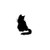 Cat Silhouette ver5     Vinyl Decal High glossy, premium 3 mill vinyl, with a life span of 5 - 7 years!