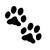 Dog Paws       Vinyl Decal High glossy, premium 3 mill vinyl, with a life span of 5 - 7 years!