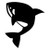 Killer Whale 2 Vinyl Decal High glossy, premium 3 mill vinyl, with a life span of 5 - 7 years!