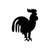 Rooster 2 Vinyl Decal High glossy, premium 3 mill vinyl, with a life span of 5 - 7 years!