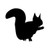 Squirrel Vinyl Decal High glossy, premium 3 mill vinyl, with a life span of 5 - 7 years!