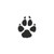 Grey Wolf Paw Print Foot Track Vinyl Decal High glossy, premium 3 mill vinyl, with a life span of 5 - 7 years!