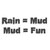 Our Mud equals Fun Decal Sticker comes in High glossy, premium 3 mill vinyl, with a life span of 5 - 7 years. Color Options Available. <strong> </strong> &nbsp;