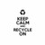 Keep Calm And Recycle On  Vinyl Decal Sticker

Size option will determine the size from the longest side
Industry standard high performance calendared vinyl film
Cut from Oracle 651 2.5 mil
Outdoor durability is 7 years
Glossy surface finish