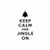 Keep Calm And Jingle On  Vinyl Decal Sticker

Size option will determine the size from the longest side
Industry standard high performance calendared vinyl film
Cut from Oracle 651 2.5 mil
Outdoor durability is 7 years
Glossy surface finish