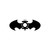 Batman Green Lantern Batman Logo Silhouette Vinyl Sticker