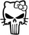 Hello Kitty Punisher Skull